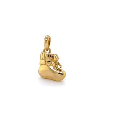 Van Cleef & Arpels Sapphire 18k Yellow Gold Baby Booty Charm Pendant