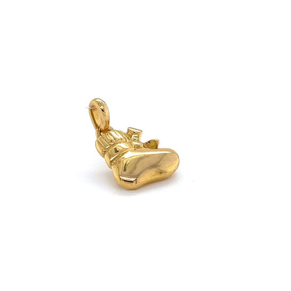 Van Cleef & Arpels Sapphire 18k Yellow Gold Baby Booty Charm Pendant