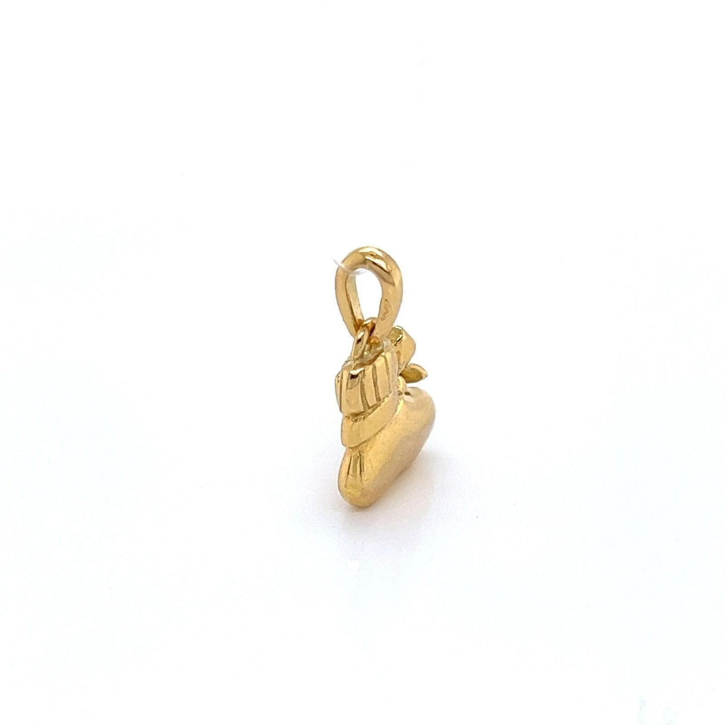 Van Cleef & Arpels Sapphire 18k Yellow Gold Baby Booty Charm Pendant