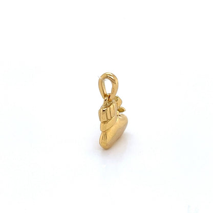 Van Cleef & Arpels Sapphire 18k Yellow Gold Baby Booty Charm Pendant