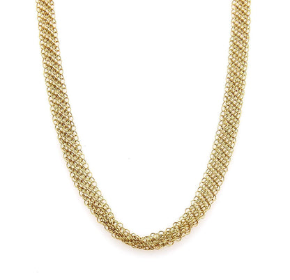 Tiffany & Co. Peretti 18k Yellow Gold 6mm Wide Mesh Chain Necklace 30" Long | Necklaces | catalog, Chains, Designer Jewelry, Necklaces, Tiffany & Co. | Tiffany & Co.