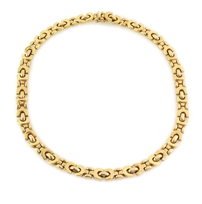 Fancy 14k Yellow Gold Link Necklace