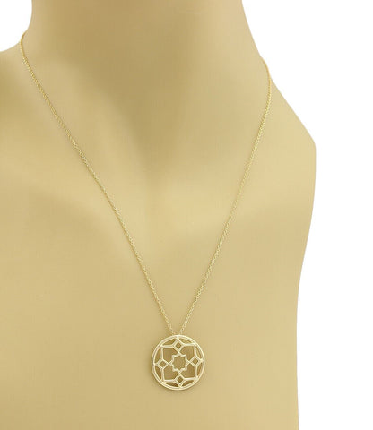 Tiffany & Co. Picasso 18k Yellow Gold Small Zellige Pendant Necklace