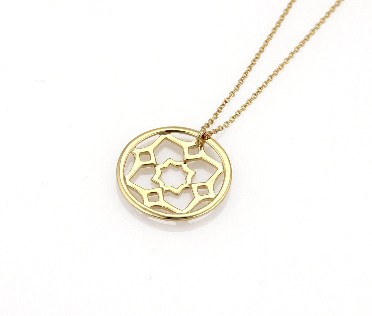 Tiffany & Co. Picasso 18k Yellow Gold Small Zellige Pendant Necklace