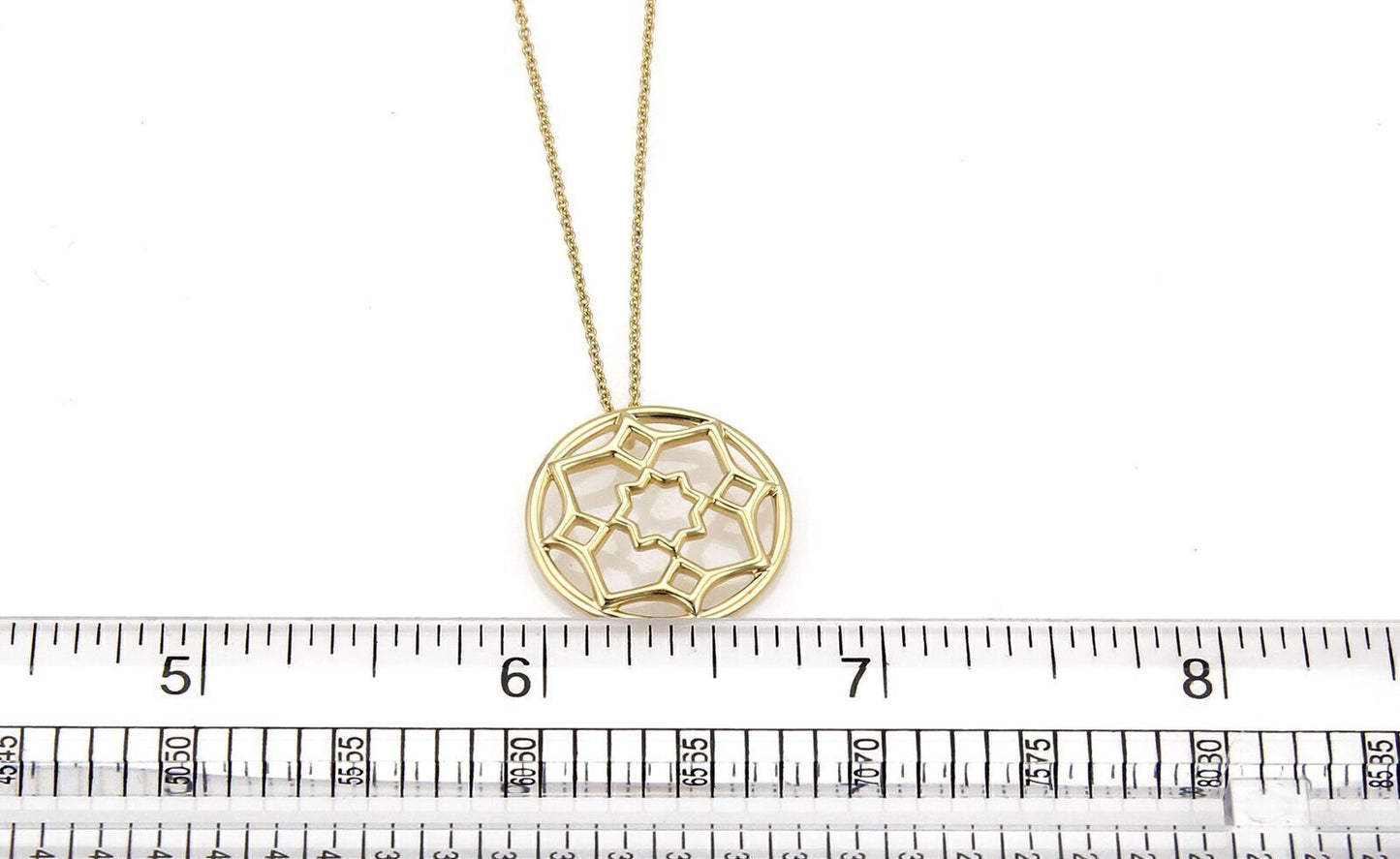 Tiffany & Co. Picasso 18k Yellow Gold Small Zellige Pendant Necklace