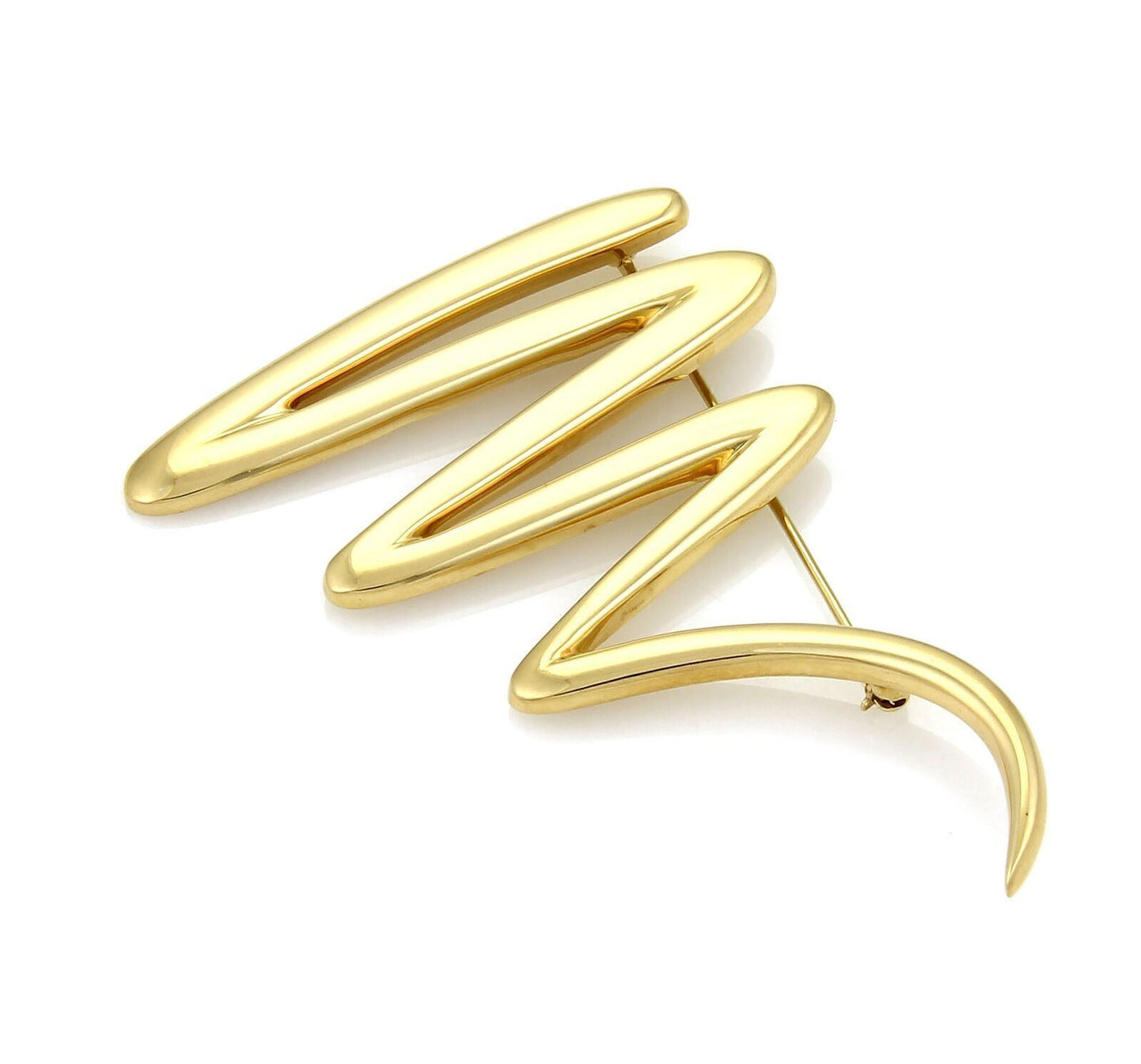 Tiffany & Co. Picasso Large Zig Zag 18k Yellow Gold Pin Brooch | Brooches | Brooches, catalog, Designer Jewelry, Paloma Picasso, pins, Tiffany & Co. | Tiffany & Co.