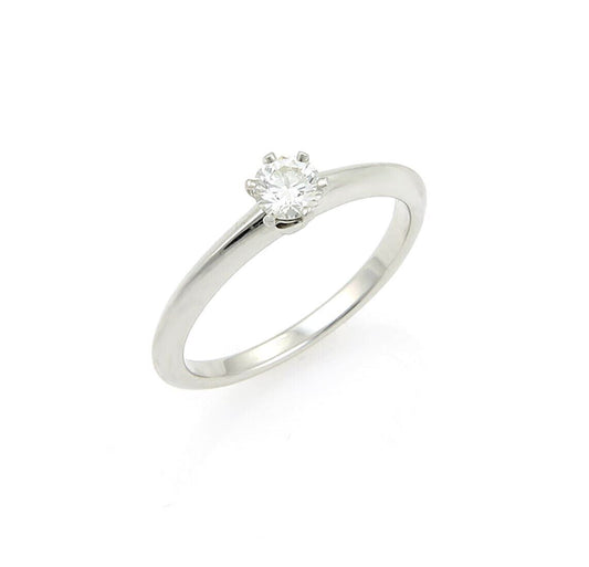 Tiffany & Co. Platinum & 0.25ct Diamond Solitaire Engagement Ring w/Cert | Rings | catalog, Designer Jewelry, Rings, Tiffany & Co. | Tiffany & Co.