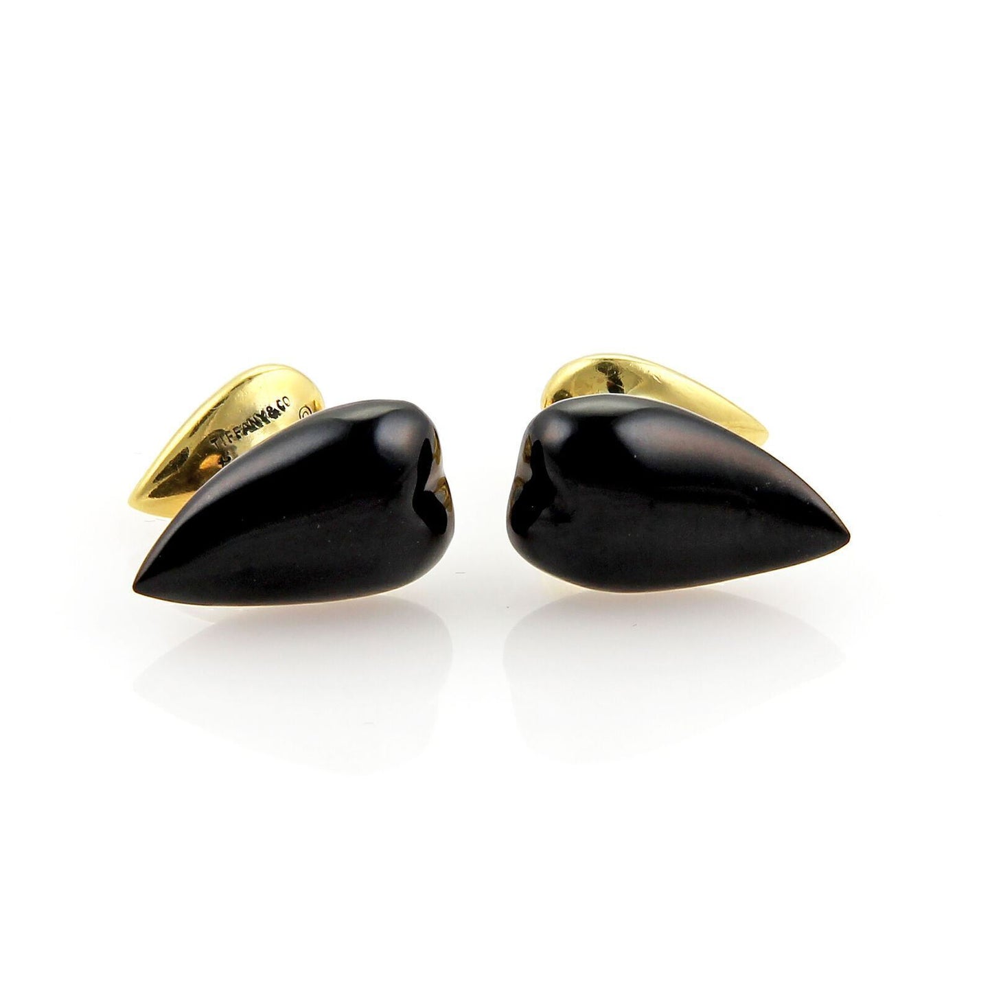 Tiffany & Co. Peretti 18k Yellow Gold Onyx Cufflinks | cufflinks | catalog, cufflinks, Designer Jewelry, Elsa Peretti, Tiffany & Co. | Tiffany & Co.