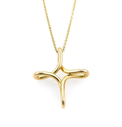 Tiffany & Co. Elsa Peretti Infinity 18k Yellow Gold Cross Pendant Necklace | Necklaces | catalog, Designer Jewelry, Elsa Peretti, Necklaces, Pendants, Tiffany & Co. | Tiffany & Co.