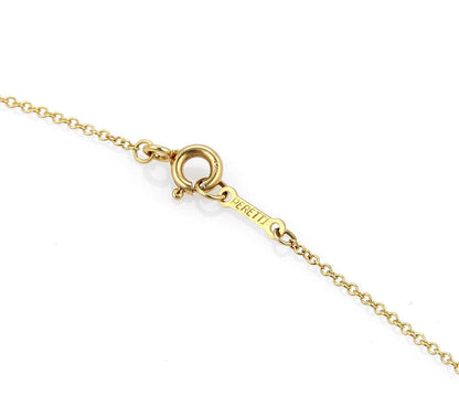 Tiffany & Co. Elsa Peretti Infinity 18k Yellow Gold Cross Pendant Necklace