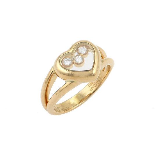 Chopard Happy Diamond 18k Yellow Gold Heart Ring | Rings | catalog, chopard, Designer Jewelry, Rings | Chopard