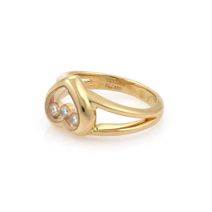 Chopard Happy Diamond 18k Yellow Gold Heart Ring