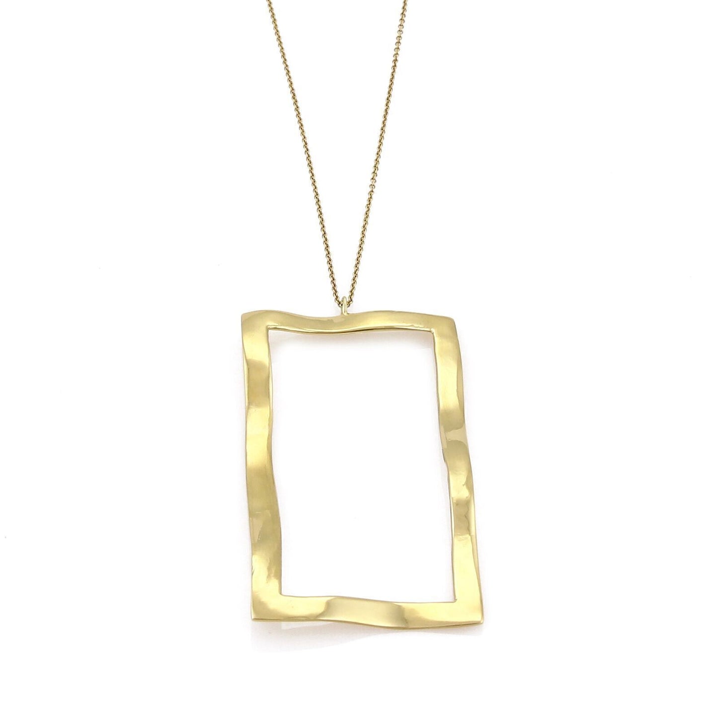 Ippolita Window 18k Yellow Gold Open Wave Pendant Necklace