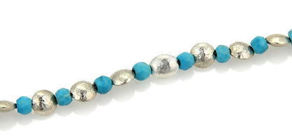 Gurhan Jordan Turquoise Bead Sterling & 24k Layered Gold Necklace
