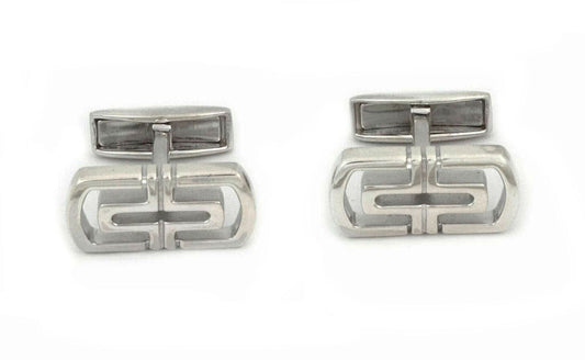 Bvlgari Parentesi Sterling Silver Long Top Cufflinks | cufflinks | Bvlgari, catalog, cufflinks, Designer Jewelry, Sterling Silver | Bvlgari