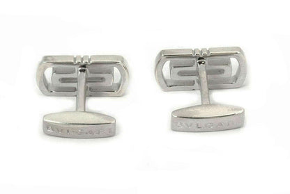 Bvlgari Parentesi Sterling Silver Long Top Cufflinks