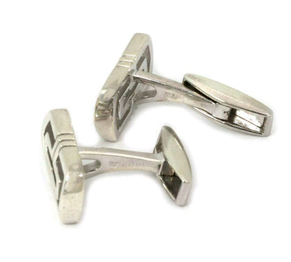 Bvlgari Parentesi Sterling Silver Long Top Cufflinks