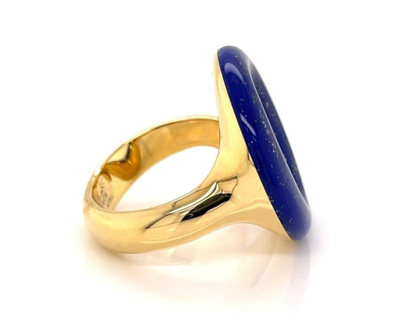 Tiffany & Co. Peretti Sevillana Lapis Lazuli 18k Yellow Gold Ring Size 7