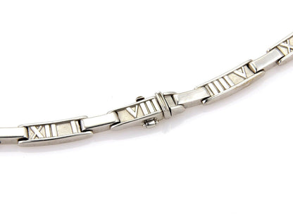 Tiffany & Co. 18k White Gold Atlas Diamond Necklace