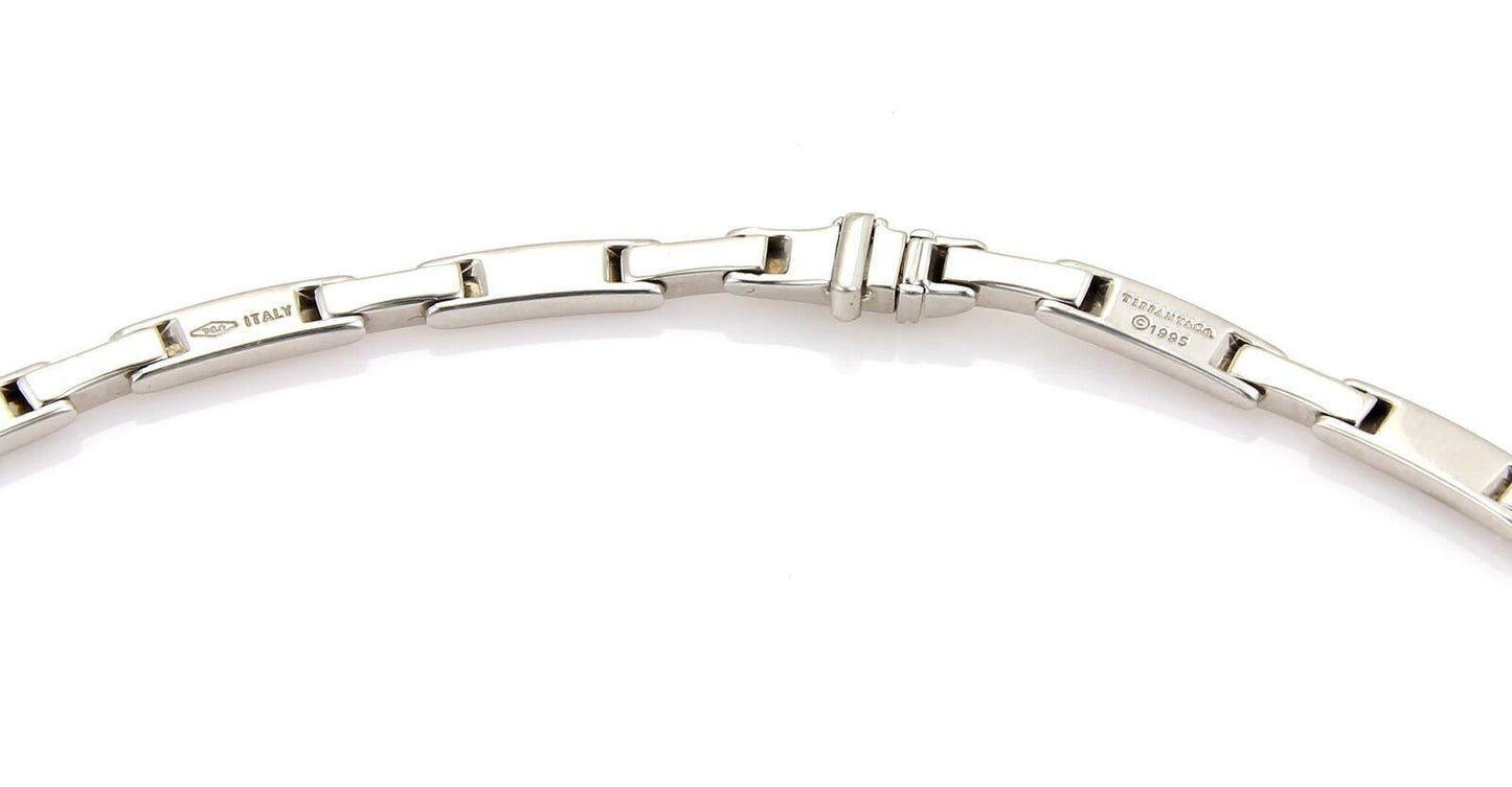 Tiffany & Co. 18k White Gold Atlas Diamond Necklace