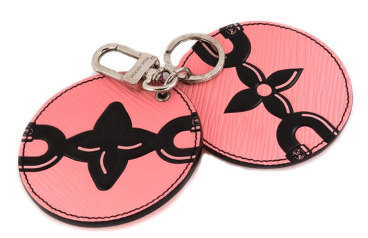 Louis Vuitton Mirror 2 Round Disc Pink & Black Floral Bag Charm Keychain Holder | Collectible Gifts | catalog, Collectible, Designer Jewelry, keychains | Louis Vuitton