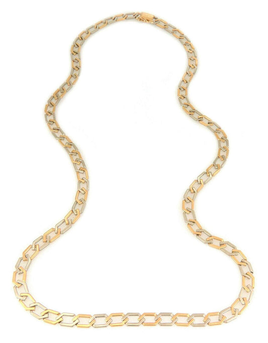 Van Cleef & Arpels 18k Two Tone Gold Octagonal Link Long Chain | Necklaces | catalog, Designer Jewelry, Necklaces, Van Cleef & Arpels | Van Cleef & Arpels