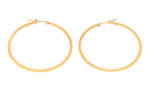 Roberto Coin 18k Yellow Gold 2mm Wide Large Hoop Earrings | Earrings | catalog, Designer Jewelry, Earrings, Roberto Coin | Roberto Coin