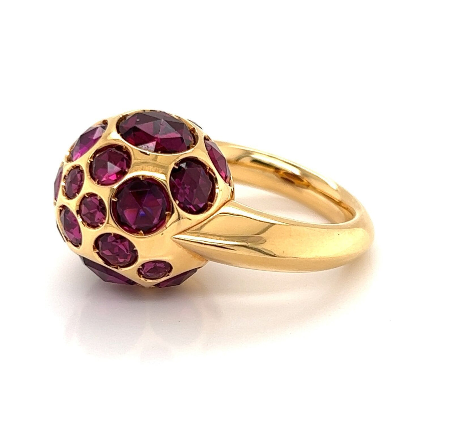 Pomellato Rhodolite Garnet 18k Rose Gold Harem Cocktail Ring