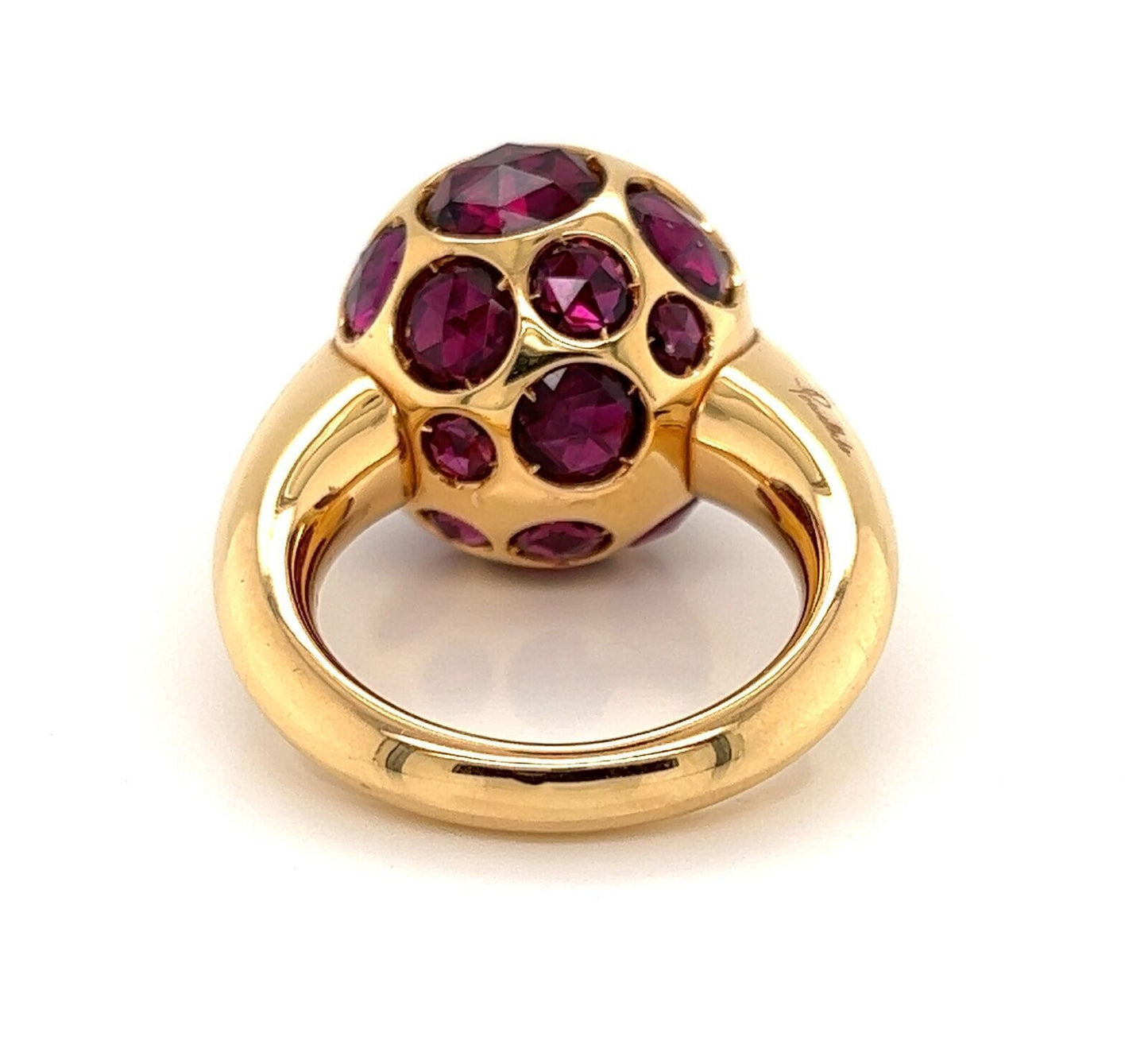 Pomellato Rhodolite Garnet 18k Rose Gold Harem Cocktail Ring