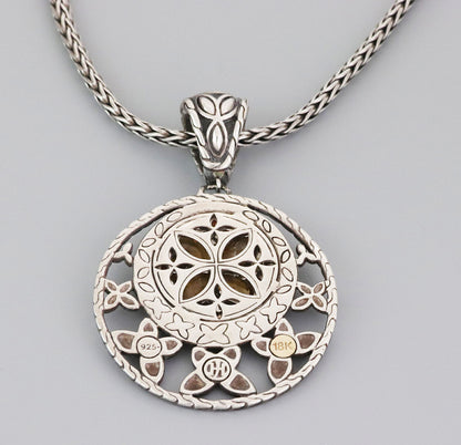 John Hardy Kawung Citrine Sterling Silver & 18k Gold Pendant Necklace