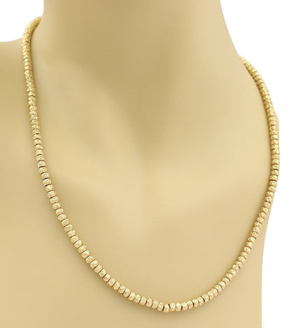 Nouvelle Bague Hammered 18k Yellow Gold Beaded Chain Necklace | Necklaces | Bracelets, catalog, Designer Jewelry, Nouvelle Bague | Nouvelle Bague