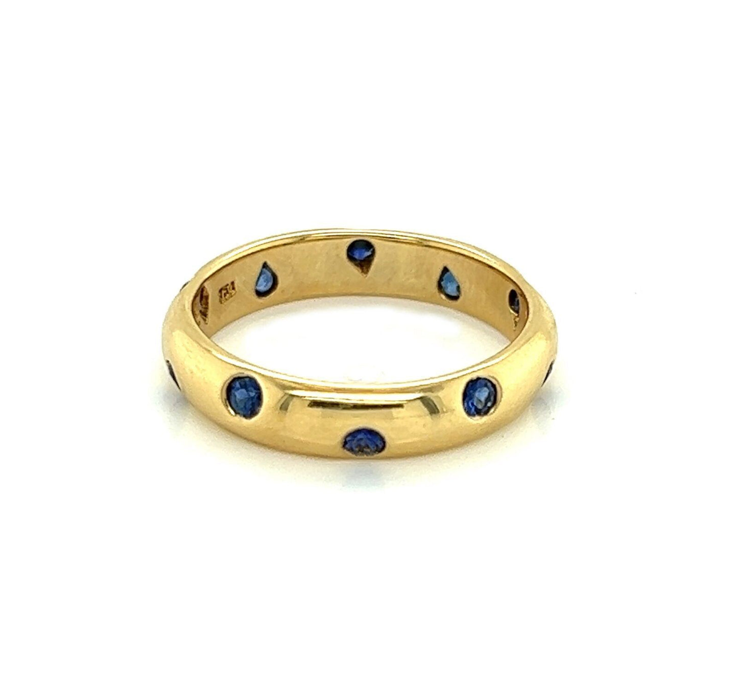 Tiffany & Co. Etoile Sapphire 18k Yellow Gold Band Ring