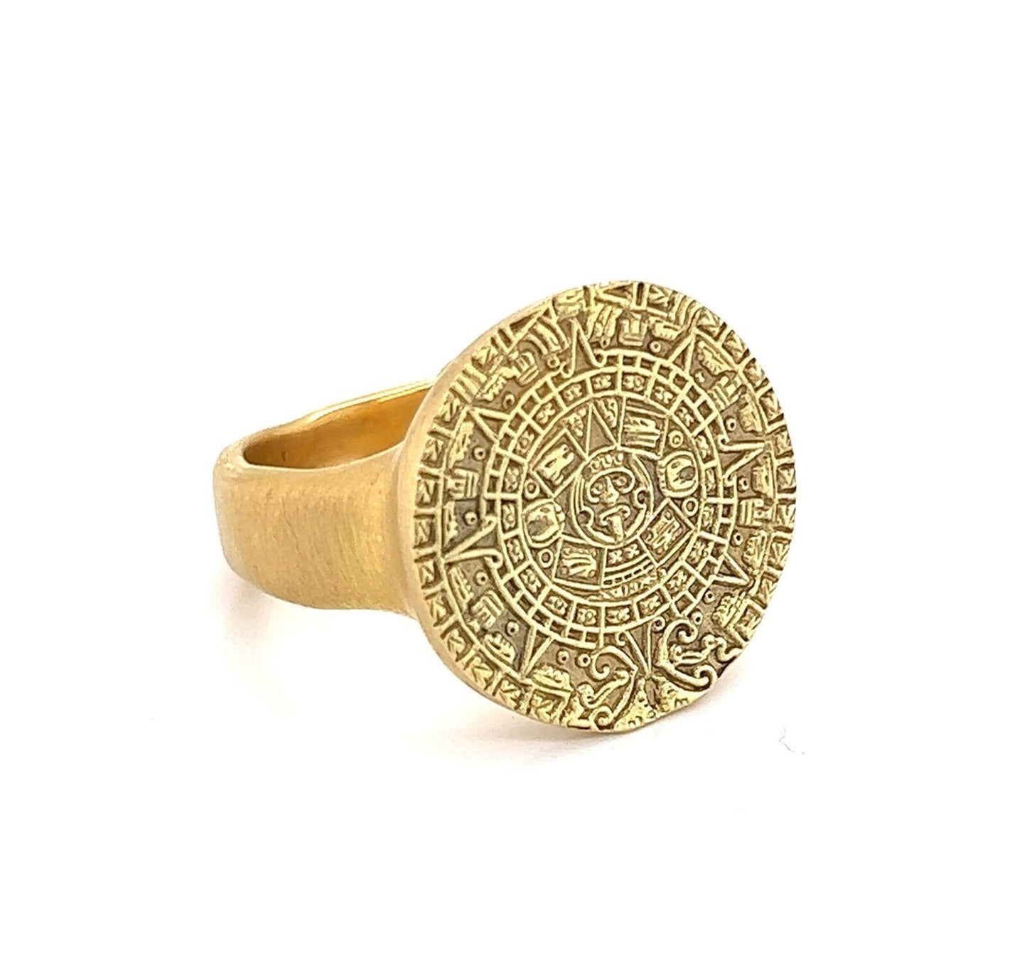 H.Stern 18k Yellow Gold Diamond Aztec Calendar Ring | Rings | catalog, Designer Jewelry, H.Stern, Rings | H.Stern