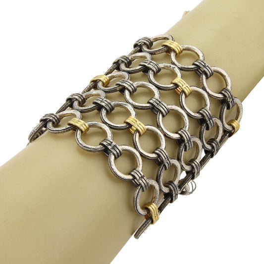 Gurhan Hoopla 24k Gold & Sterling Silver Circular Wide Bracelet | Bracelets | Bracelets, catalog, Designer Jewelry, Gurhan, Sterling Silver | Gurhan