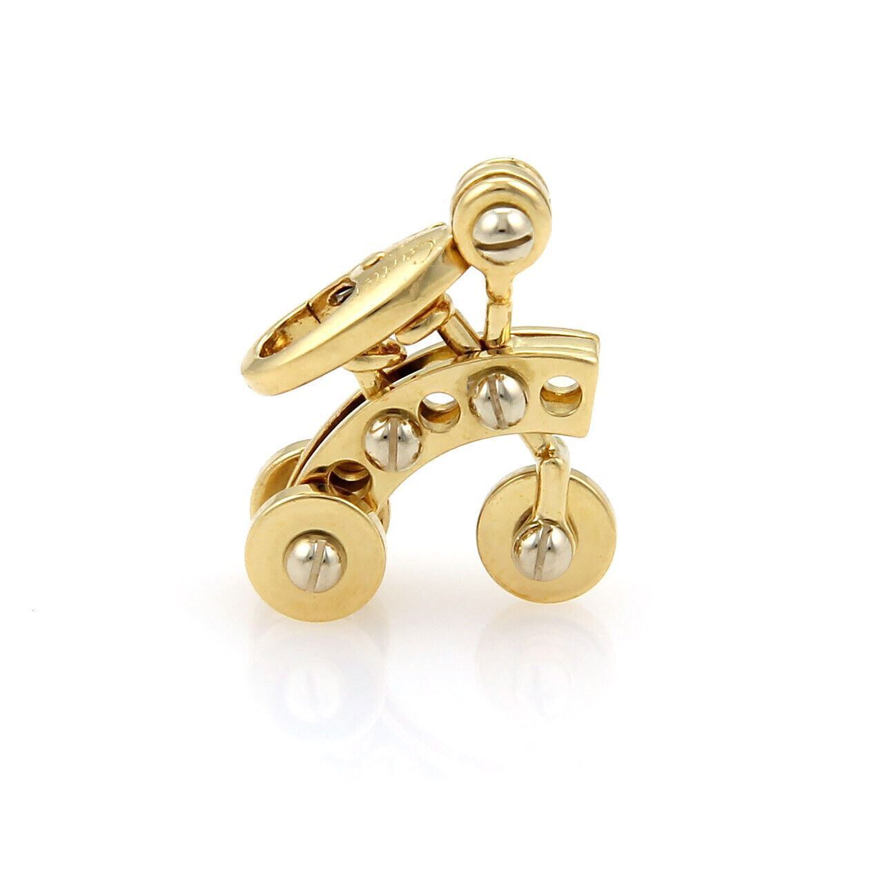 Cartier 18k Two Tone Gold Animated Tricycle Charm Pendant w/Cert | Charms & Pendants | cartier, catalog, Charms, Designer Jewelry, Pendants | Cartier