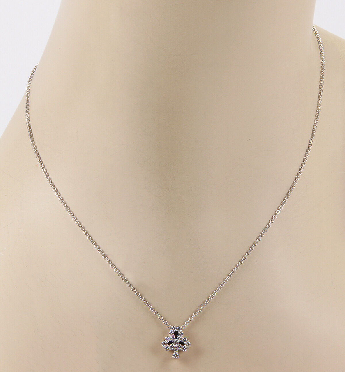 Hearts on Fire Diamonds 18k White Gold Club Pendant Necklace