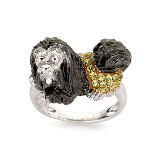 Sapphires Lhasha Opso Dog 14k White Gold Ring | Rings | catalog, Estate, Rings | Estate