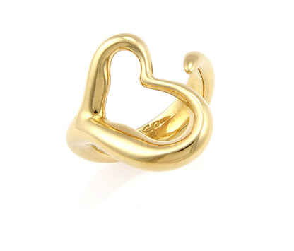 Tiffany & Co. Elsa Peretti Open Heart 18k Yellow Gold Curved Band Ring | Rings | catalog, Designer Jewelry, Elsa Peretti, Rings, Tiffany & Co. | Tiffany & Co.