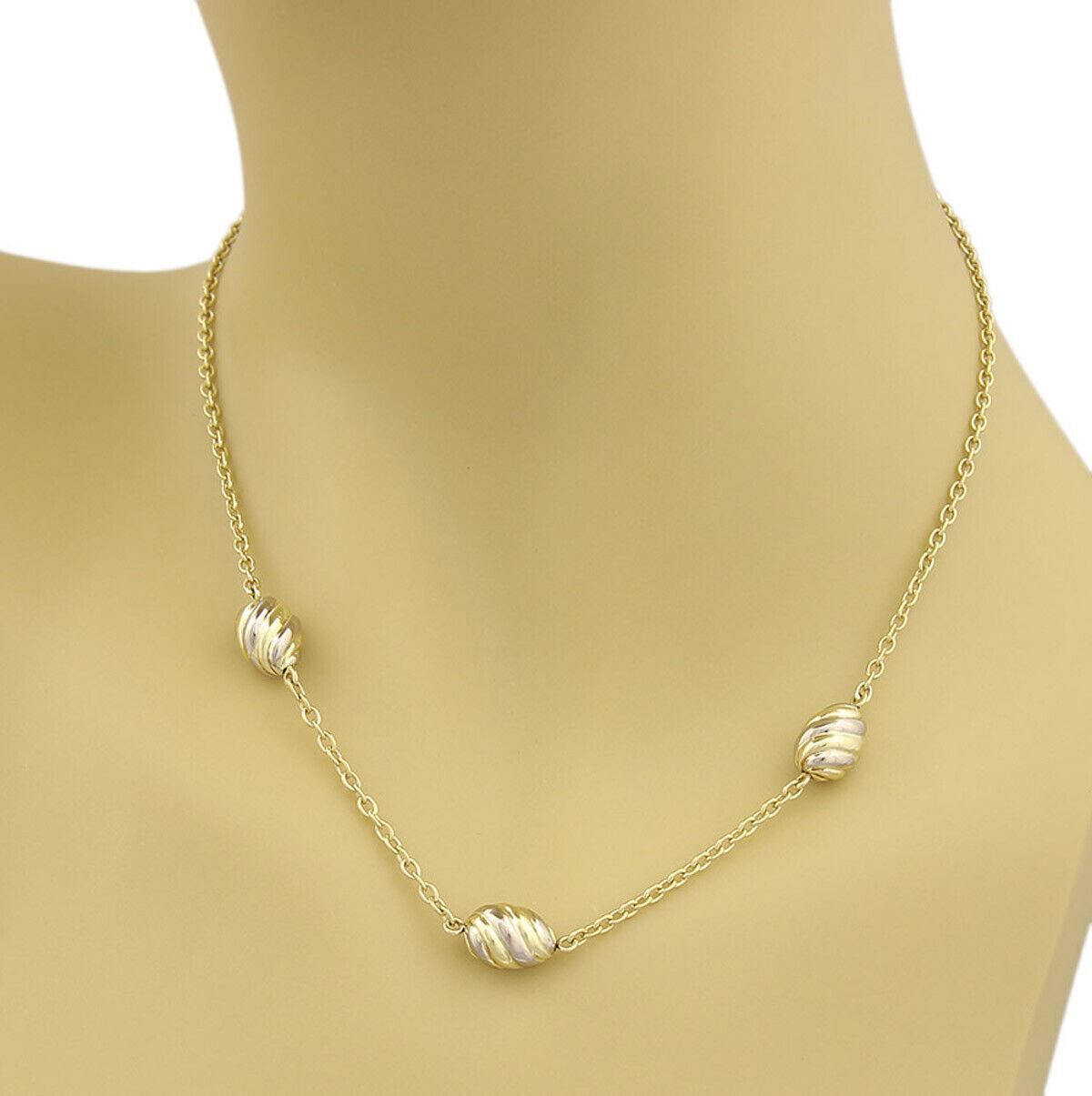 Cartier 18k Two Tone Gold Triple Oval Swirl Charm Chain Necklace | Necklaces | cartier, catalog, Chains, Designer Jewelry, Necklaces | Cartier