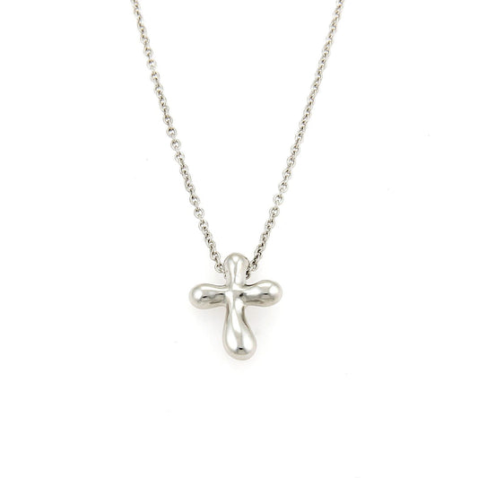 Tiffany & Co. Elsa Peretti Mini Platinum Cross Pendant Necklace | Necklaces | catalog, Designer Jewelry, Elsa Peretti, Necklaces, Pendants, Tiffany & Co. | Tiffany & Co.