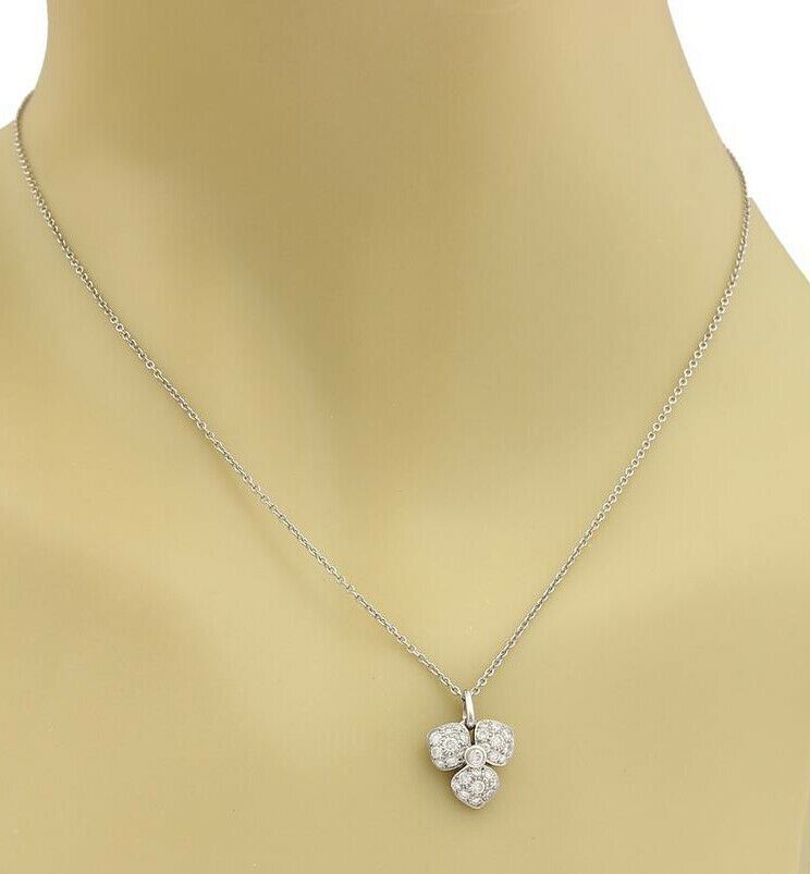 Tiffany & Co. Petal Diamond Platinum Pendant Necklace