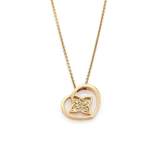 Louis Vuitton Monogram 18k Pink Gold Floral Heart Pendant Necklace | Necklaces | catalog, Designer Jewelry, Louis Vuitton, Necklaces, Pendants | Louis Vuitton