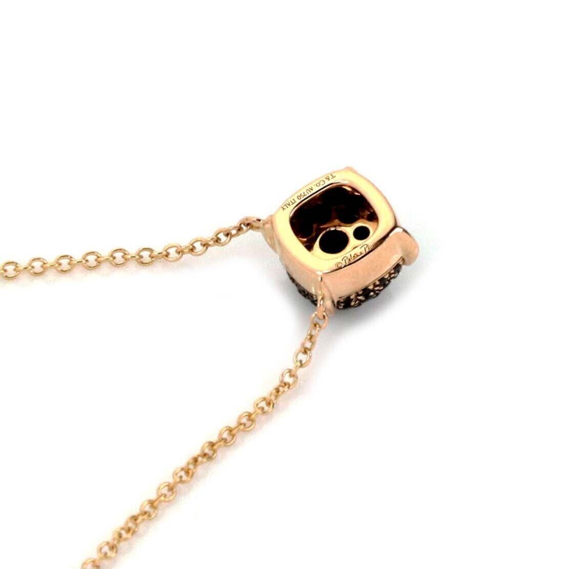 Tiffany & Co Picasso Sugar Stacks Black Spinel 18k Rose Gold Pendant Necklace