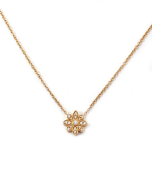 Tiffany & Co. Enchant Diamond 18k Rose Gold Flower Pendant Necklace | Necklaces | catalog, Designer Jewelry, Necklaces, Pendants, Tiffany & Co. | Tiffany & Co.