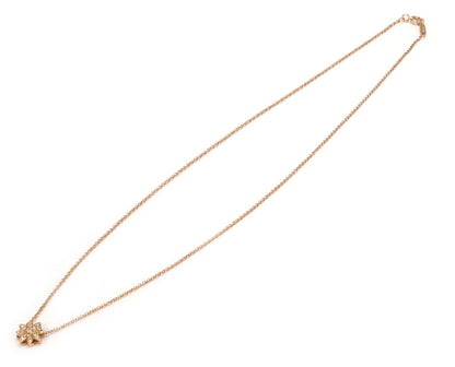 Tiffany & Co. Enchant Diamond 18k Rose Gold Flower Pendant Necklace