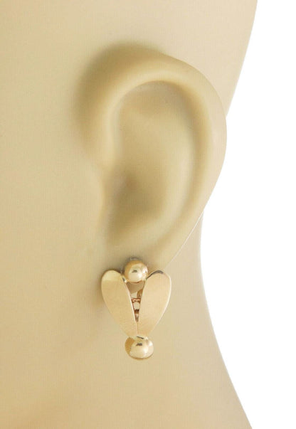 Retro Tiffany & Co. 14k Yellow Gold Floral Earrings