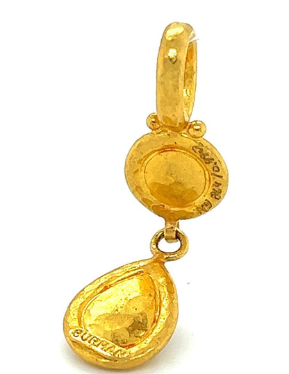 Gurhan  24k Yellow Gold Opal Double Tier Pendant