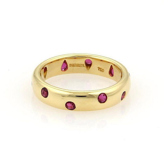 Tiffany & Co Etoile 18k Yellow Gold Ruby Band Ring | Rings | bands, catalog, Designer Jewelry, Rings, Tiffany & Co. | Tiffany & Co.