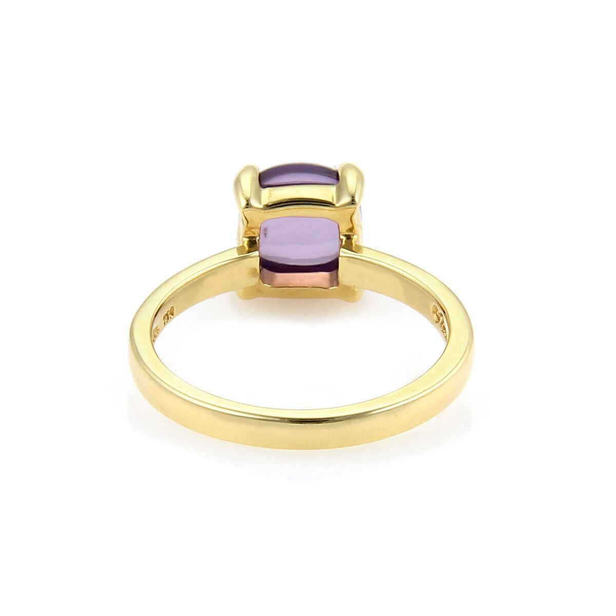 Tiffany & Co. Picasso 18k Yellow Gold Amethyst Sugar Stacks Ring Size 7