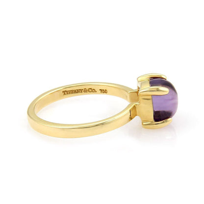 Tiffany & Co. Picasso 18k Yellow Gold Amethyst Sugar Stacks Ring Size 7